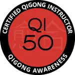 Qigong instructor 50 hour badge from qigong awareness